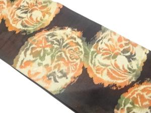 アンティーク　花丸模様織り出し袋帯（材料）